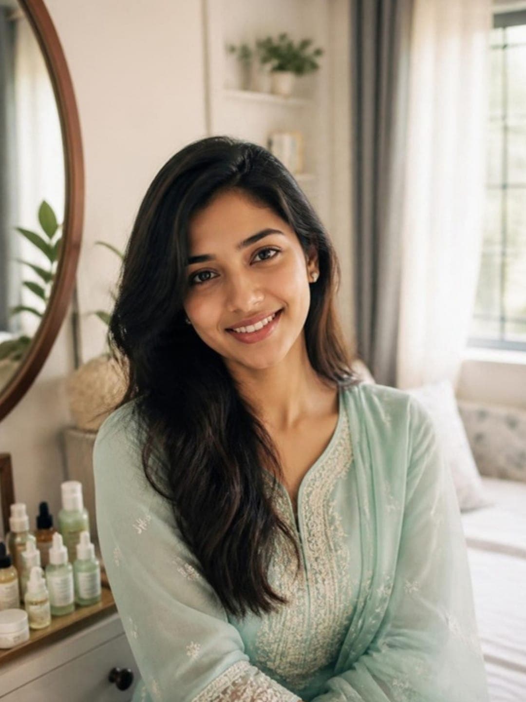 Portrait of Nadia Rahman (AI-generated)